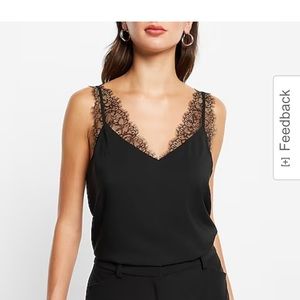 BNWT Express satin lace cami. Super sexy and a closet staple!! Size XL